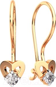 Серьги из розового золота ZORKA 3101324.14K. R. ZZ