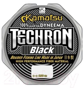 Леска плетеная KAMATSU Techron Black 0.25мм 100м / 255100025