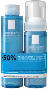 Набор косметики для лица La Roche-Posay Toleriane Мицеллярная пенка 150мл + Успокаивающий тоник 200мл