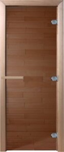 Стеклянная дверь для бани/сауны Doorwood Теплый день 180x80 / DW02425