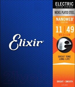 Струны для электрогитары Elixir Strings Nanoweb 12102 11-49