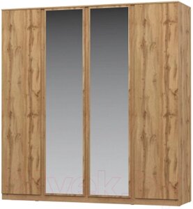 Шкаф НК Мебель Stern 4-х дверный с зеркалом / 72676509