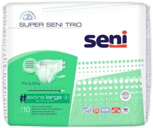 Подгузники для взрослых Seni Super Trio Extra Large