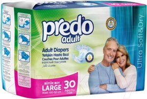 Подгузники для взрослых Predo Adult L