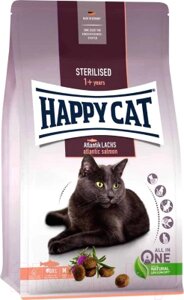 Сухой корм для кошек Happy Cat Sterilised Adult Atlantik-Lachs Лосось / 70581