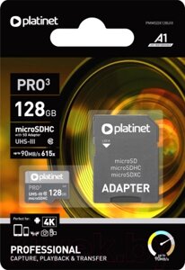 Карта памяти Platinet microSDXC 128GB (Class10) / PMMSDX128U