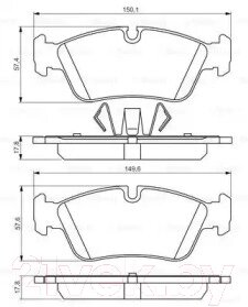 Тормозные колодки Bosch 0986495276