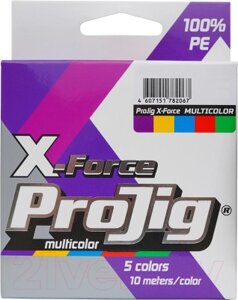 Леска плетеная Петроканат ProJig X-Force Multicolor 0.18мм 13.0кг