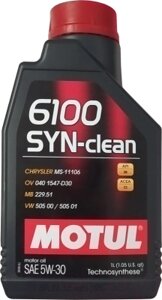 Моторное масло Motul 6100 Syn-clean 5W30 / 107947