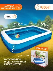 Надувной бассейн Jilong Giant Rectangular Pool 2-ring / 51258