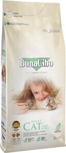 Сухой корм для кошек BonaCibo Для взрослых кошек всех пород ягненок и рис