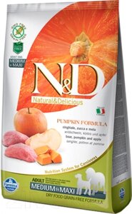 Сухой корм для собак Farmina N&D Grain Free Pumpkin Boar & Apple Adult Medium & Maxi