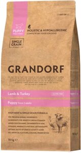 Сухой корм для собак Grandorf Dog Puppy Lamb & Turkey