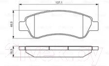 Тормозные колодки Bosch 0986495254