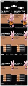 Комплект батареек Duracell Alkaine LR03 AAA