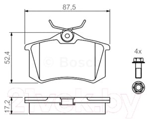 Тормозные колодки Bosch 0986461769