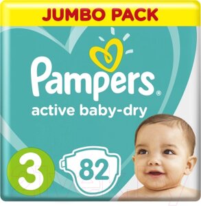 Подгузники детские Pampers Active Baby-Dry 3 Midi