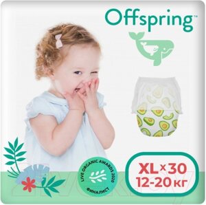 Подгузники-трусики детские Offspring XL 12-20кг Авокадо / OF02XLAVO