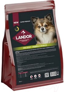 Сухой корм для собак Landor Для взрослых мелких пород c индейкой и ягненком / L1019