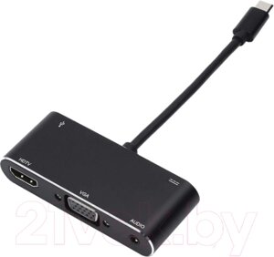 Кабель/переходник ATcom AT2810 Type-C (m) - HDMI+VGA+USB