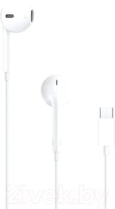 Наушники-гарнитура Apple EarPods с разъемом USB-C A3046 / MTJY3