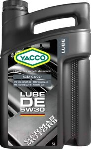 Моторное масло Yacco Lube DE 5W30