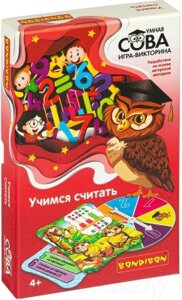 Настольная игра Bondibon Умная сова. Учимся считать / ВВ4006