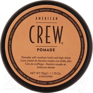 Помада для укладки волос American Crew Pomade Средней фиксации и высоким уровнем блеска
