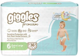 Подгузники детские Giggles Premium Xlarge 6 Jumbo Pack