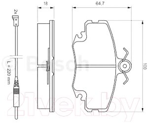 Тормозные колодки Bosch 0986467720