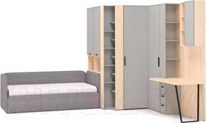 Комплект мебели для спальни Шатура Rimini серый/туя FC Композиция №10 / 488242