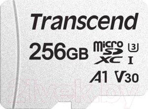 Карта памяти Transcend microSDXC 256GB UHS-I U3 V30 A1 + SD адаптер (TS256GUSD300S-A)