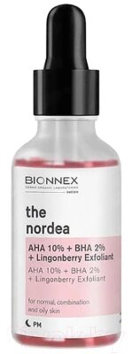 Пилинг для лица Bionnex The Nordea AHA-кислоты 10% + BHA-кислоты 2% + Брусника от компании Бесплатная доставка по Беларуси - фото 1