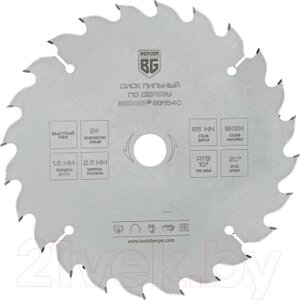 Пильный диск BERGER 305x30/25.4/20/16x36z, 3.4/2.4мм, ATB 10°атака 20°BG1649