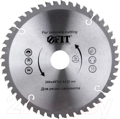 Пильный диск FIT Для циркулярных пил по ламинату / 37779 от компании Бесплатная доставка по Беларуси - фото 1