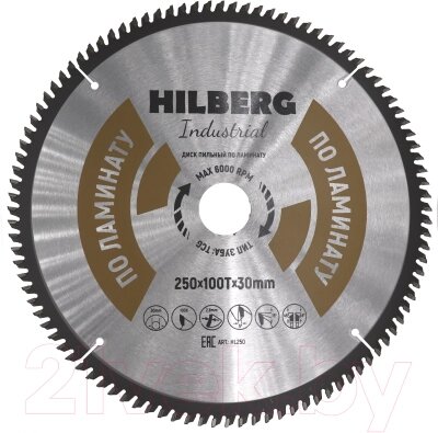 Пильный диск Hilberg HL250 от компании Бесплатная доставка по Беларуси - фото 1