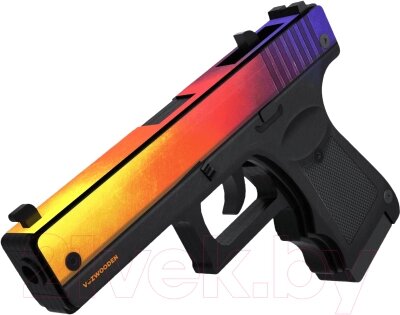 Пистолет игрушечный VozWooden Active Glock-18 Градиент / 2002-0206 от компании Бесплатная доставка по Беларуси - фото 1