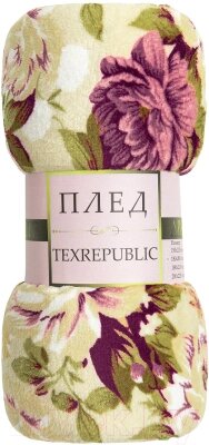 Плед TexRepublic Absolute Гобеленовые цветы Фланель 180x200 / 64212 от компании Бесплатная доставка по Беларуси - фото 1