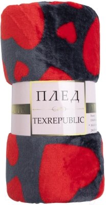 Плед TexRepublic Сердечки TF FN F113R b1520 / 24766 от компании Бесплатная доставка по Беларуси - фото 1