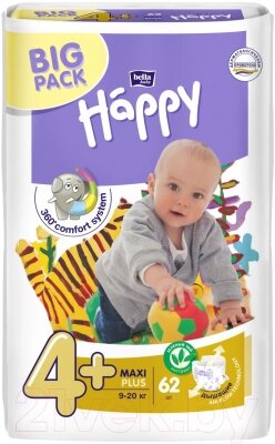 Подгузники детские Bella Baby Happy Maxi Plus 9-20кг от компании Бесплатная доставка по Беларуси - фото 1