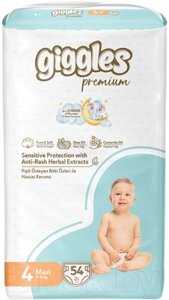 Подгузники детские Giggles Premium Maxi 4 Jumbo Pack