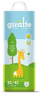 Подгузники детские Lovular Giraffe XL 13-18кг / 429196