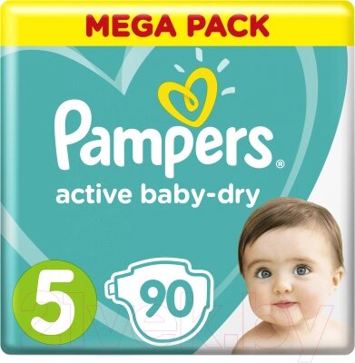 Подгузники детские Pampers Active Baby-Dry 5 Junior от компании Бесплатная доставка по Беларуси - фото 1