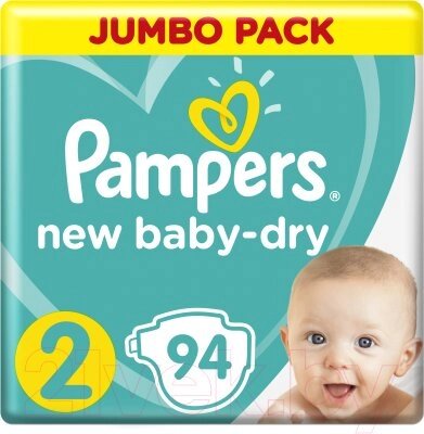 Подгузники детские Pampers New Baby-Dry 2 от компании Бесплатная доставка по Беларуси - фото 1