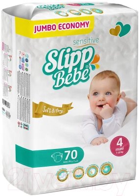 Подгузники детские Slipp Bebe Maxi / J-304 от компании Бесплатная доставка по Беларуси - фото 1