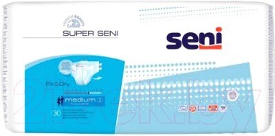 Подгузники для взрослых Seni Super Air Medium от компании Бесплатная доставка по Беларуси - фото 1