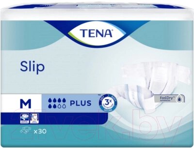 Подгузники для взрослых Tena Slip Plus Medium от компании Бесплатная доставка по Беларуси - фото 1