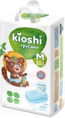 Подгузники-трусики детские KIOSHI M 6-11кг от компании Бесплатная доставка по Беларуси - фото 1