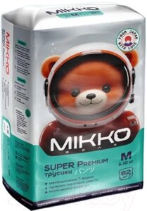 Подгузники-трусики детские Mikko Bear Super Premium M 6-10кг