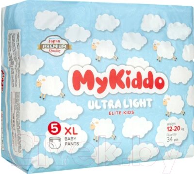 Подгузники-трусики детские MyKiddo Elite Kids XL 12-20кг от компании Бесплатная доставка по Беларуси - фото 1